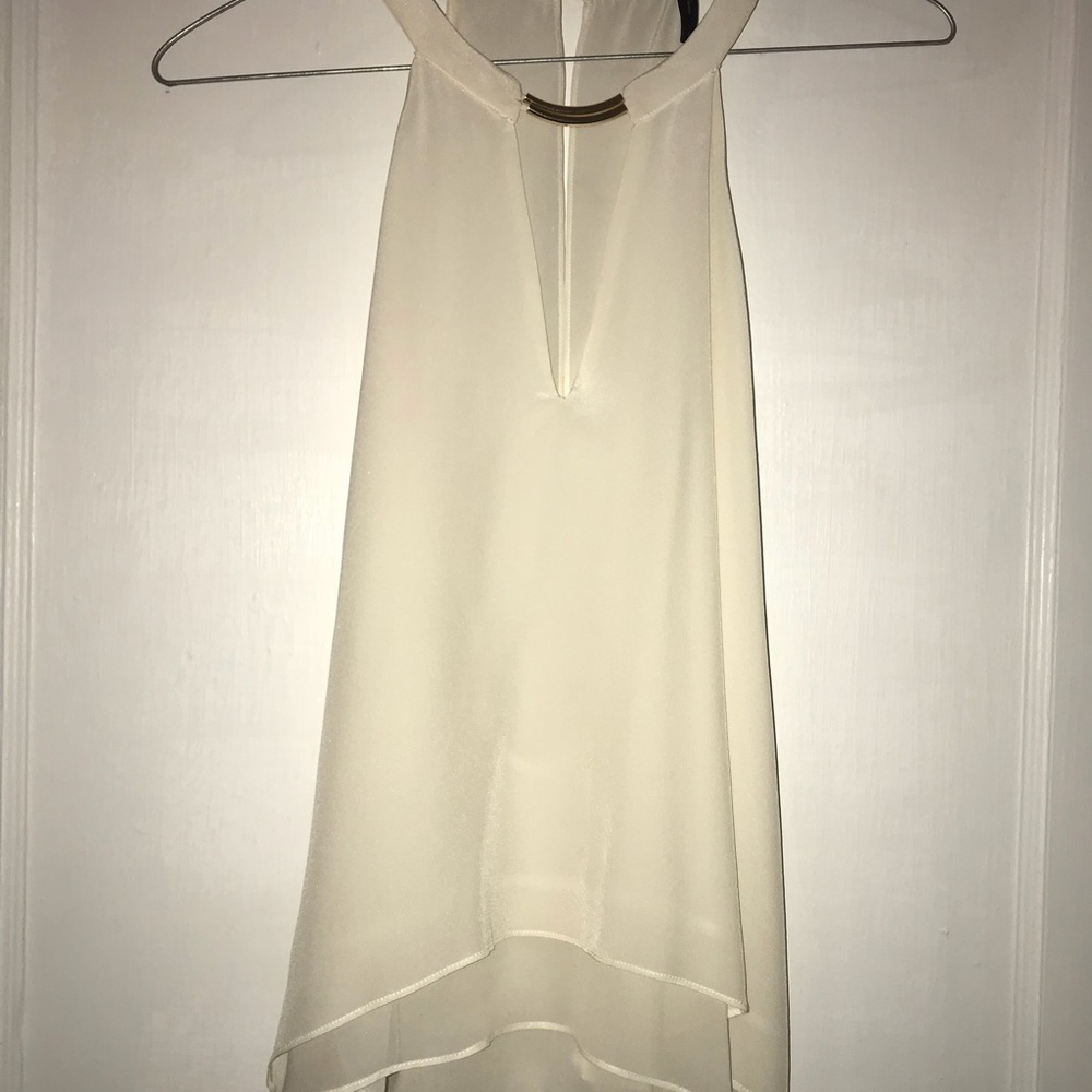 BCBG white tank